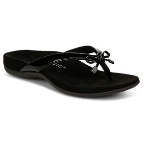 Vionic Bella Sandal Flip Flop Black Size 9.5 9 1/2